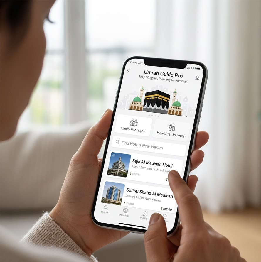 Umrah booking app – easy pilgrimage planning for families and individuals